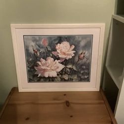 Coquette Vintage Print Framed