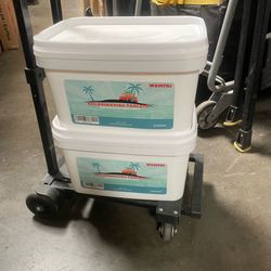 2 Buckets of 22lb 3” Swimming Pool Chlorinating Tablets Chlorine Tablets Tabs