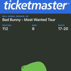 Bad bunny most Wanted Tickets 250