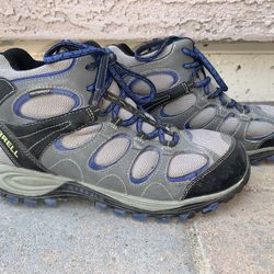 Merrell Waterproof Boys Youth Hiking Shoe Boot Hightop Size 5.5