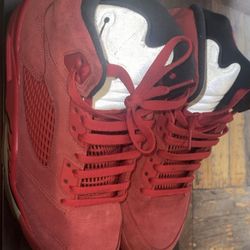 Jordan 5 red  size 9 fits 9.5