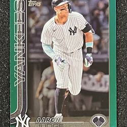 Aaron Judge 2025 Topps Series One Green Foil /99 SP New York Yankees