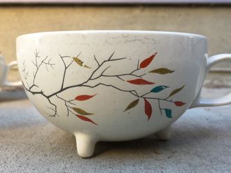 Mid Century Tea Cups 6 Pcs