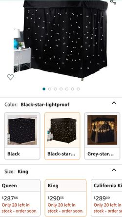 4 Corner Post Bed Canopy Curtain Bedroom Decoration for Adults Girls Boys Bed Canopies Child Kids Bed


