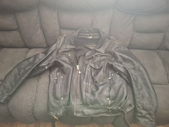 Black Leather Riding Jacket