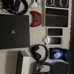 3 iPhone Pro Max Verizon, iPad Pro 11” , AirPods, JLB Headphones, PlayStation, Xbox 