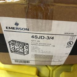 (20) 4-11/16” Steel Electrical Boxes – New/Unused