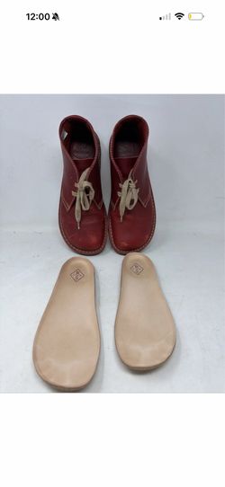 Duckfeet Sjælland Danish Red Leather Lace Boots Men EU 43 US 10 Rare W/ insoles