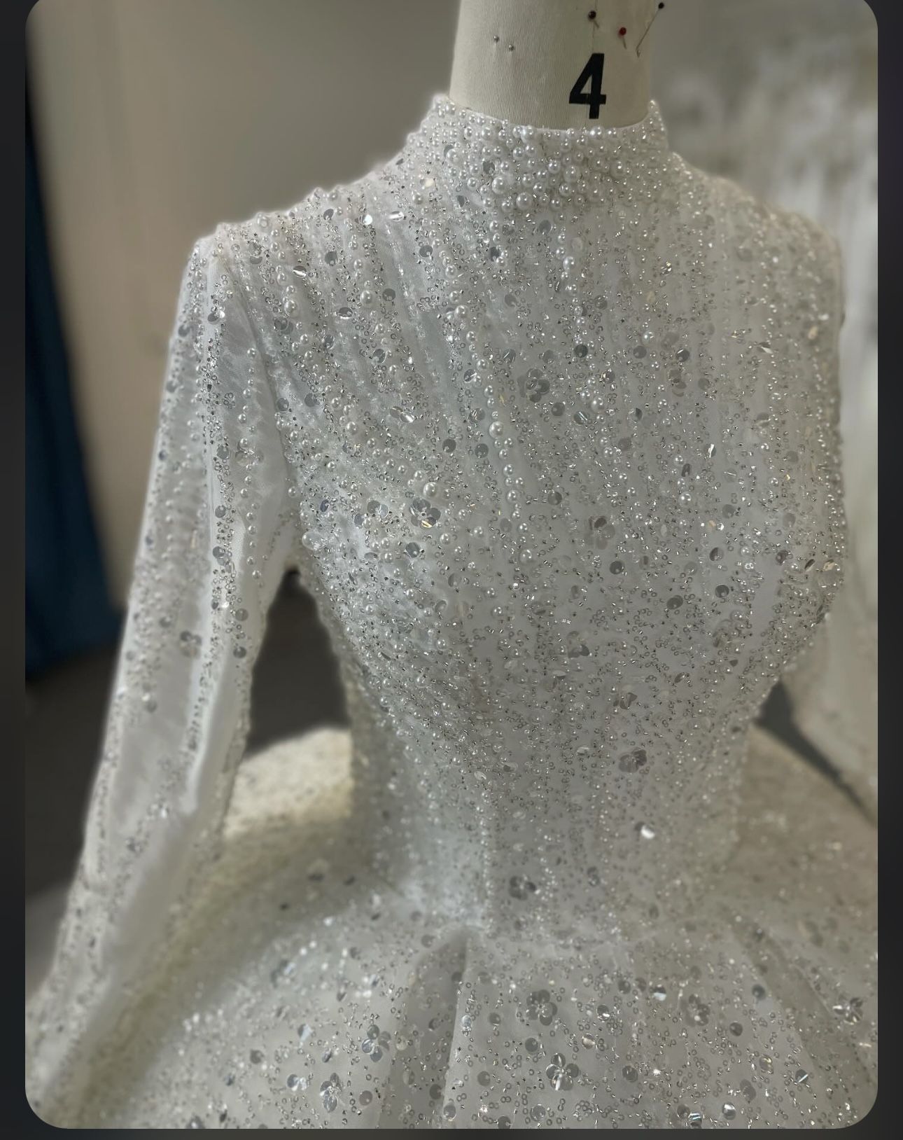 Modest White Wedding Dress Size 4