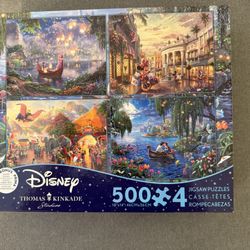 Disney Thomas Kincade Puzzles 