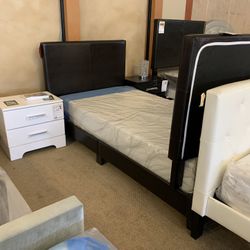 Brown Twin Bed Frame 