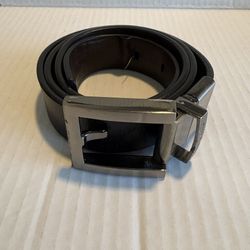 Kenneth Cole Leather Belt Men Size 36 Black and Brown Reversible