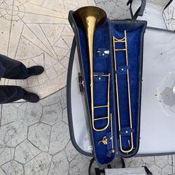 Vintage King H.N. White 2B Liberty model Trombone large bore low pitch serial # 24480 Cleveland OH I am not tested this I do not play but it seems to