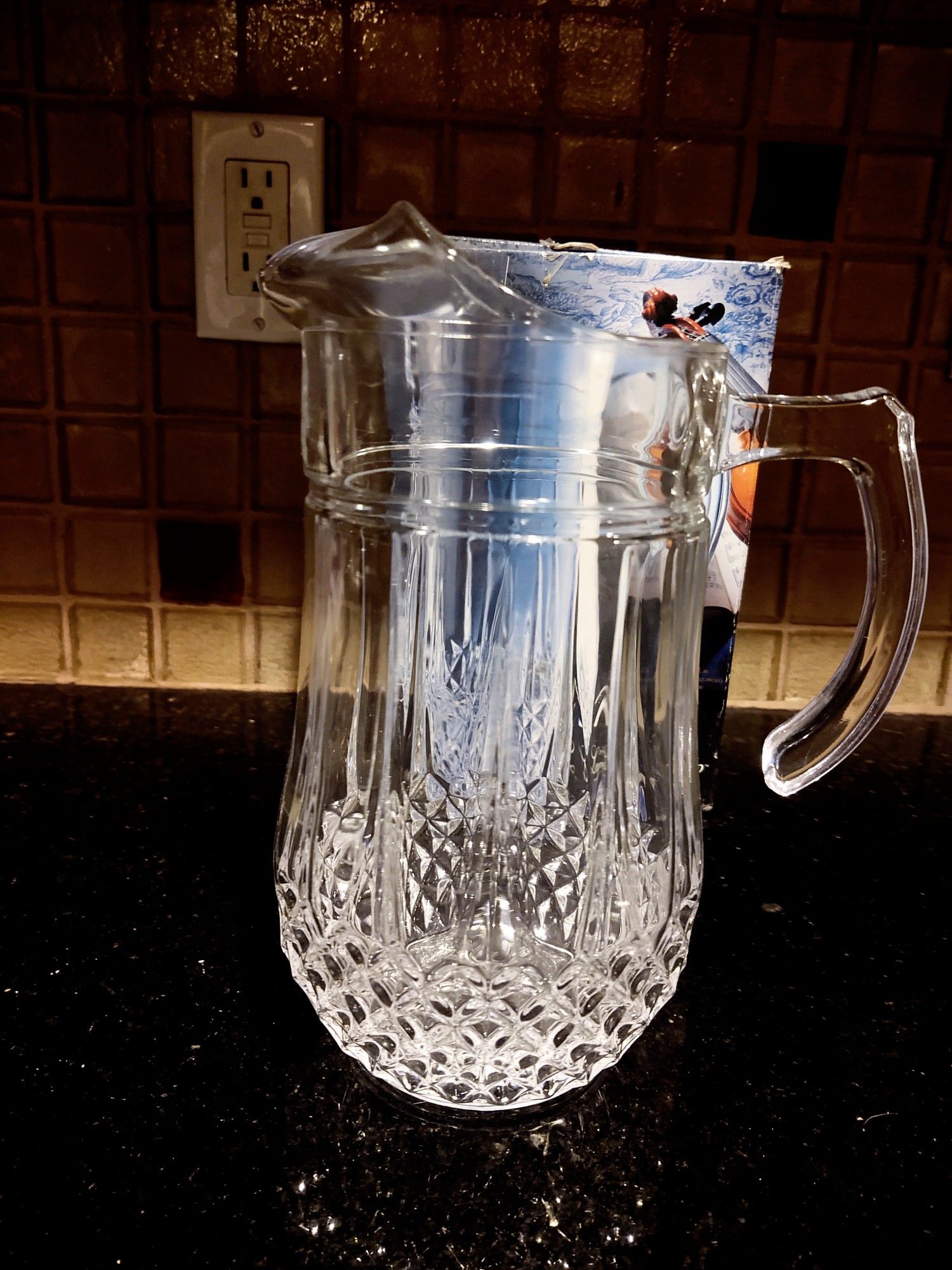 Vintage Cristal d'Arques Water Pitcher