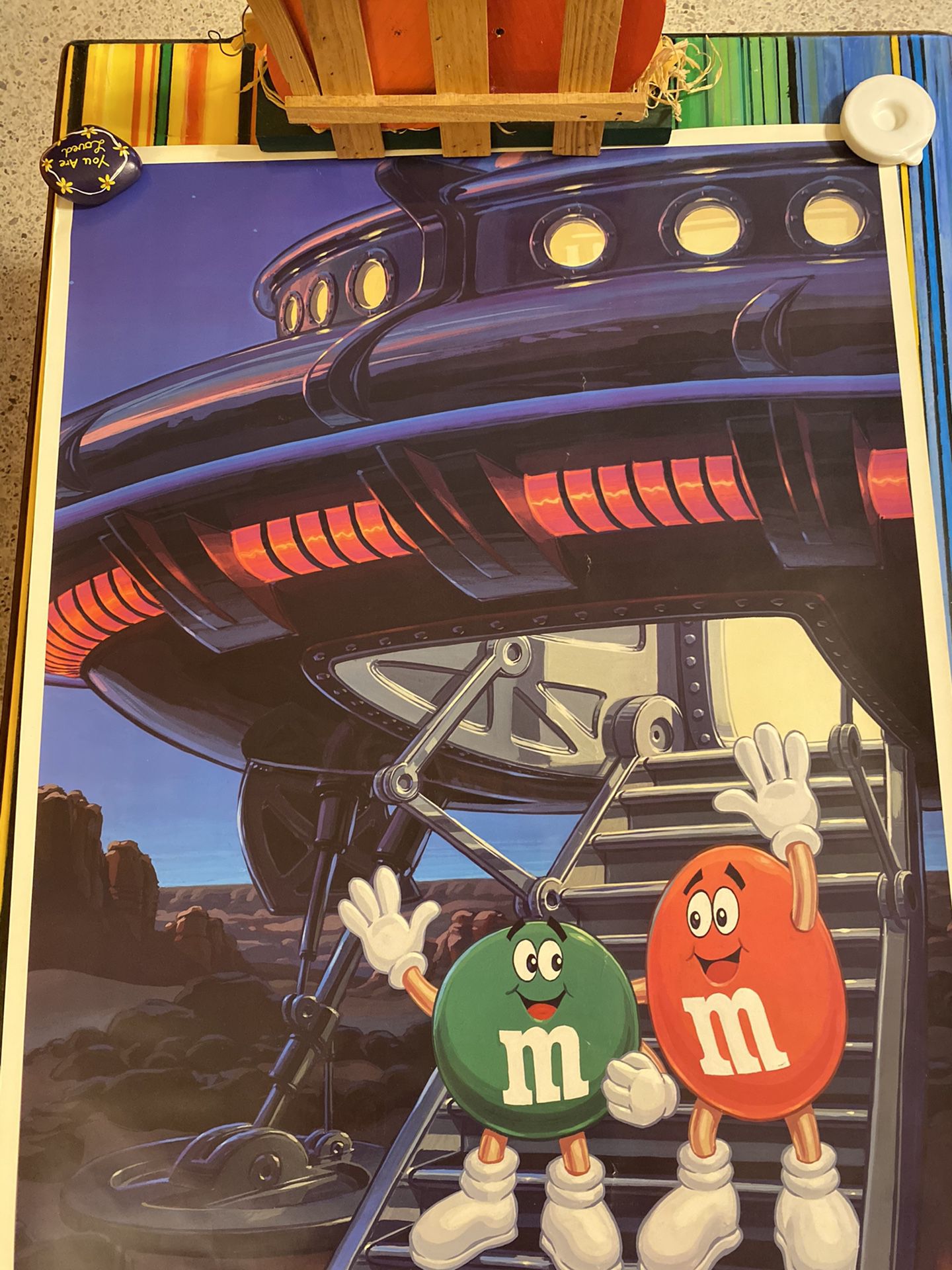 Vintage star tours M&M poster for MGM Studios January 13,1990