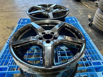 (2) REAR MERCEDES BENZ CLS550 AMG 19" GENUINE OEM Dark Chrome 19X9.5 48MM OFFSET