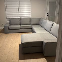 KIVIK Corner Sectional 5 Seat - Grey Couch 