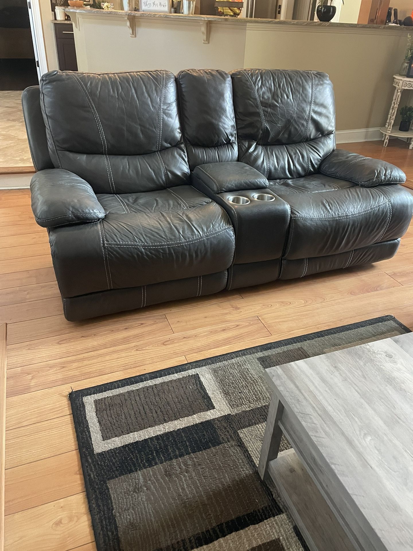 Two Seat Recliner & 3 Seat Couch. See Description And All Photos