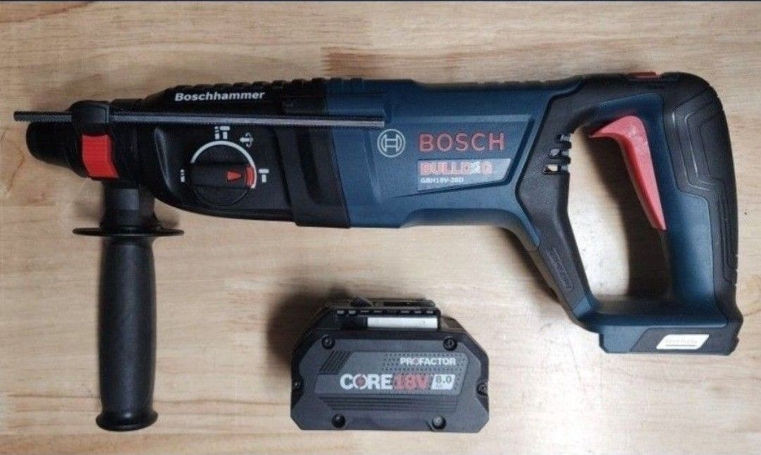 Bosch 18v Cordless Rotary Hammer And 8.0 Ah Battery