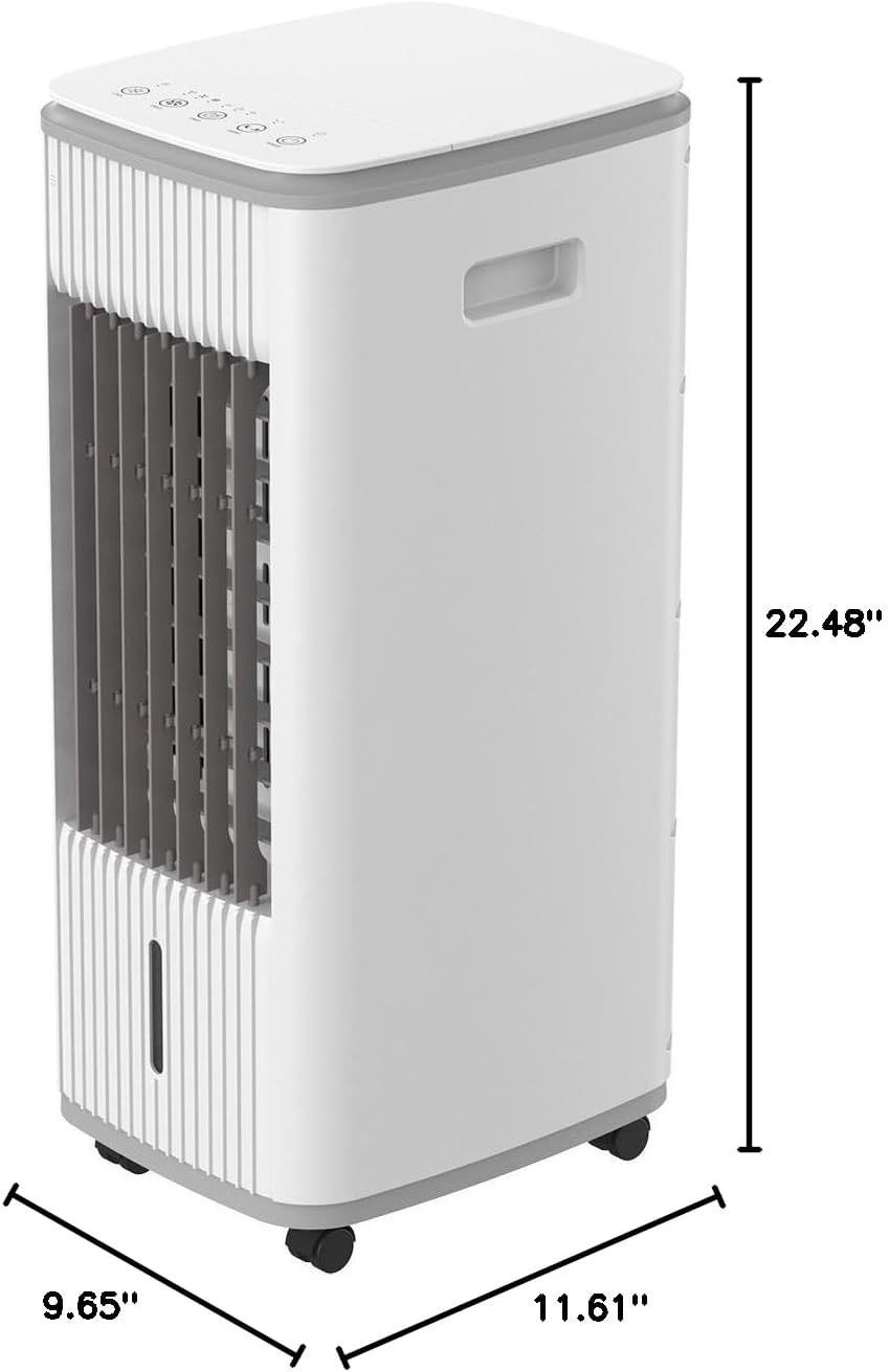 Portable Air Conditioner with Natural/Cooling/Humidifier & 3-Speed