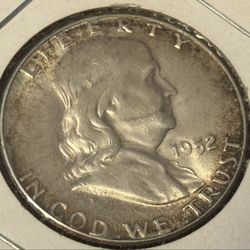 50 cents 1952  coin USA    Ag  0.900