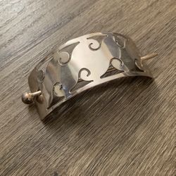 Silver Hair Barrette