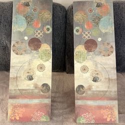 2013 “Mosaic Circles” Set Of Canvas Prints