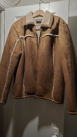 Men's Canadian faux shearling coat