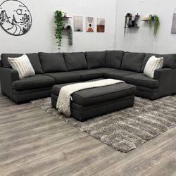 Gray Sectional Couch - Free Delivery 