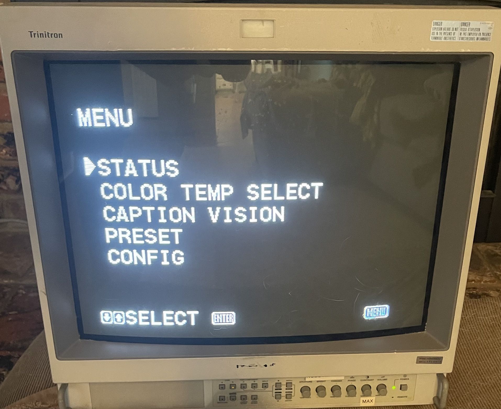 Sony Trinitron PVM-20M2MDU 19" 600 Lines Color Video Monitor w/Power Cord RETRO