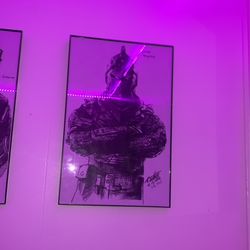 Fortnite Black Knight Framed Custom Drawing