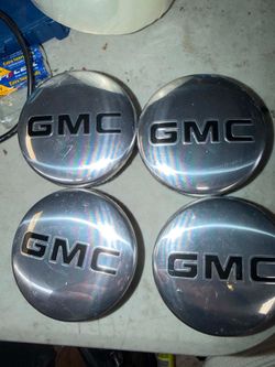 GMC hub caps 83mm black