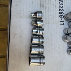 Snap on 3/8" Drive 6-Point SAE Flank Drive® Shallow Socket Set