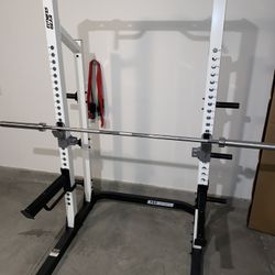 Weight Set And Rack With Bench 