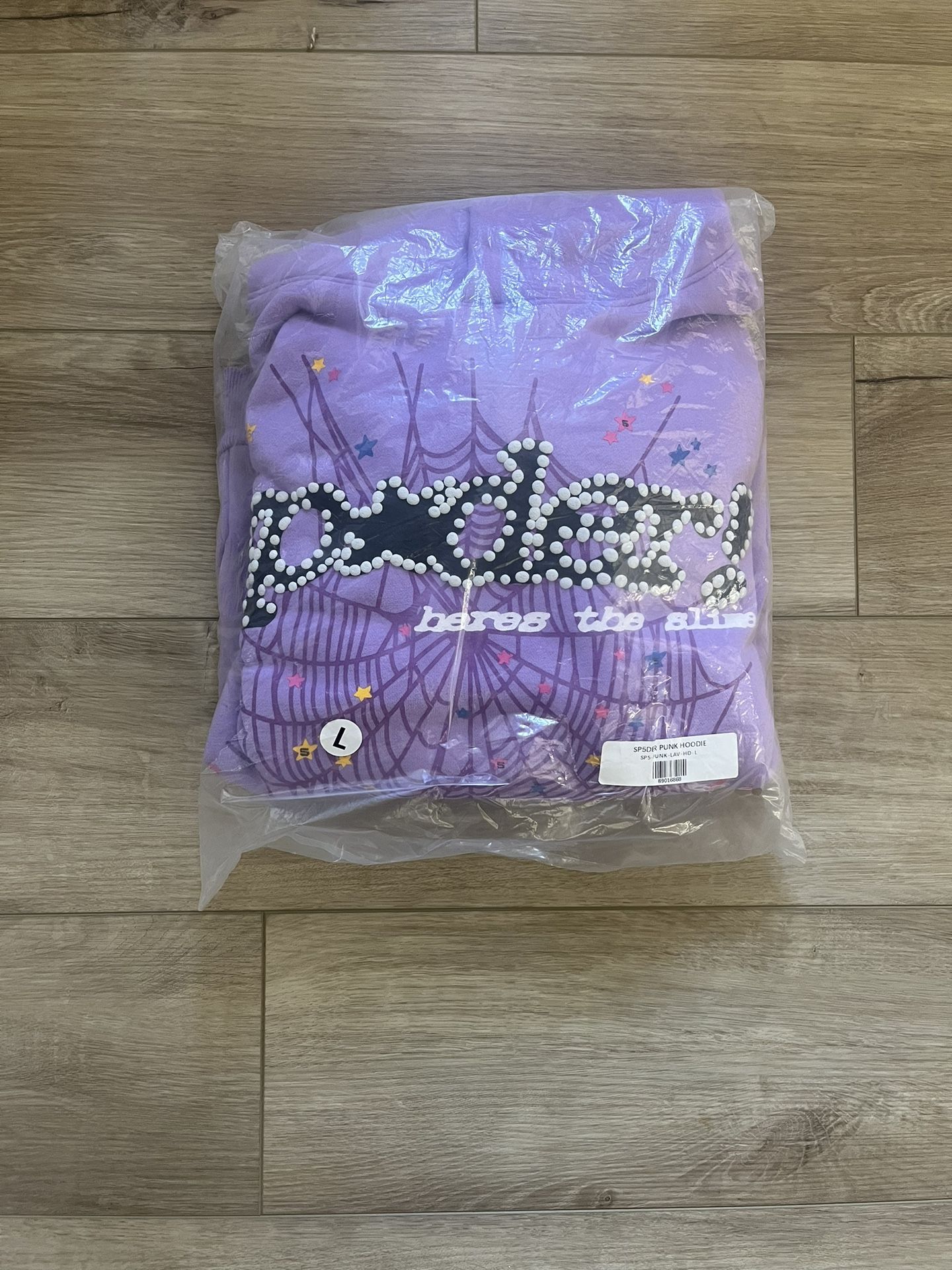 Purple Sp5der Hoodie Large