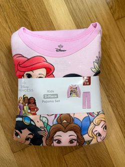 Disney Princess Kids 2-Piece Pajama Set Size 7/8