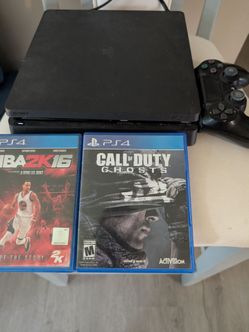 Sony PlayStation 4 Slim with Controller and Games