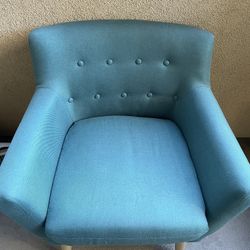Turquoise armchair 