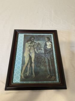 Framed Picasso Print “La Vie” – Blue Period Reproduction Wall Art 