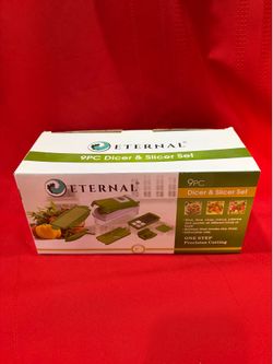 Eternal Deluxe 9 Pc Dicer & Slicer Set -Slice,Dice,Chop,mince,mince, Julienne
