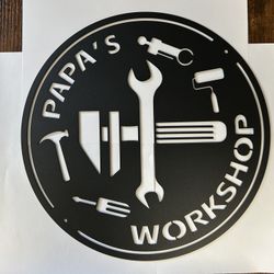 Workshop & Kitchen Metal Decoration Set (2pcs)