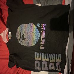 bape reflective tee size medium 