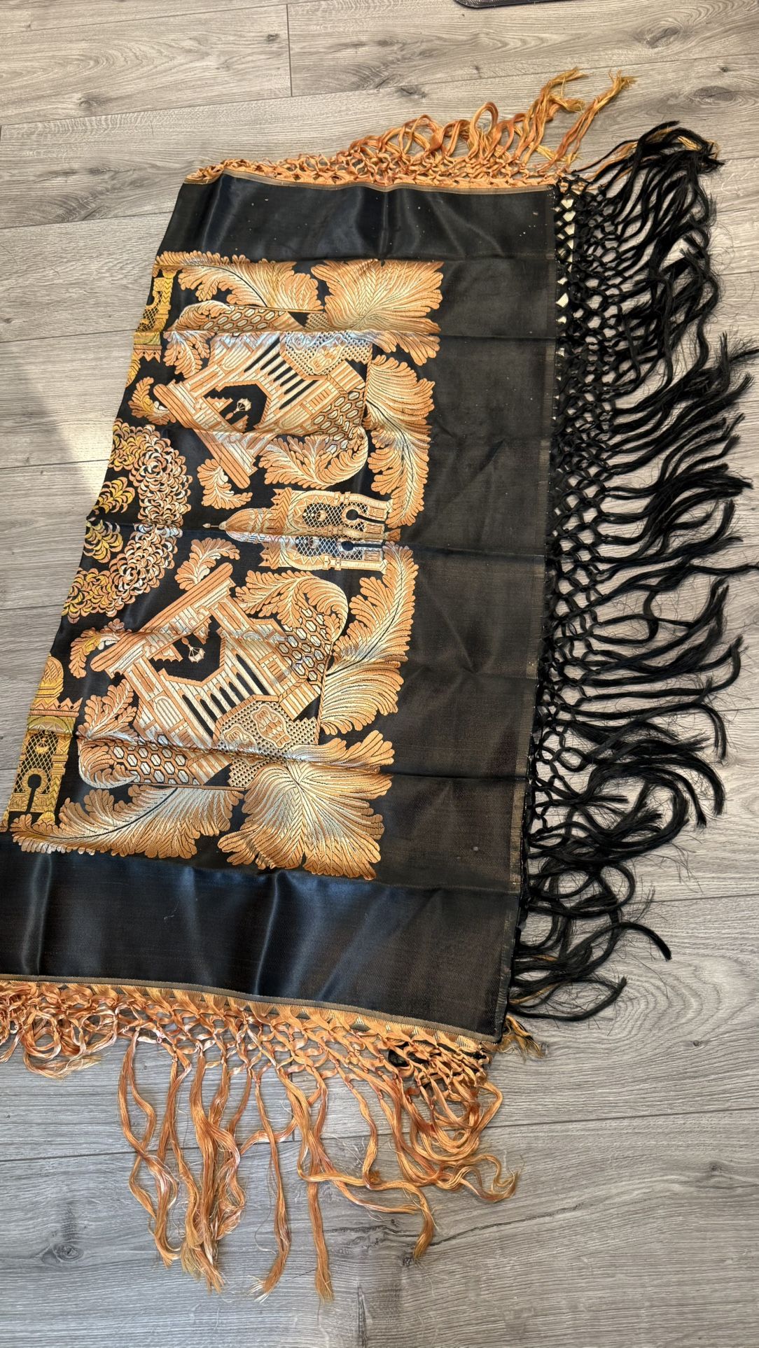 Antique Piano Scarf 1950s