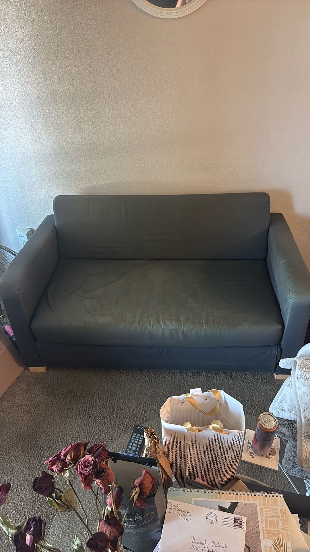 IKEA Blue Sleeper Sofa