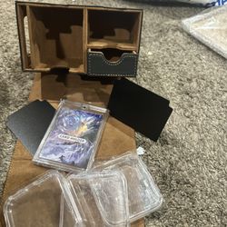 Deck for Commander or Card Display with Dice Tray,Card Deck Fits 200 Single S...