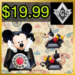 *VINTAGE* Mickey Mouse Rotary Telephone Collectible 1976