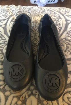 Michael Kors Blue Navy Leather Flats