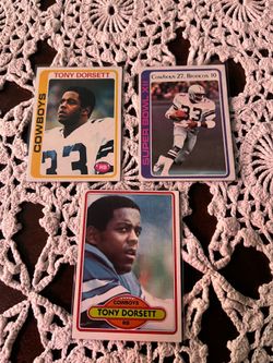 Tony Dorsett football cards/ rookie cards