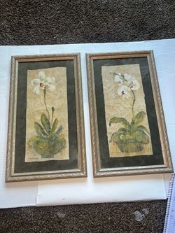 Framed Orchid Art Prints Set of 2