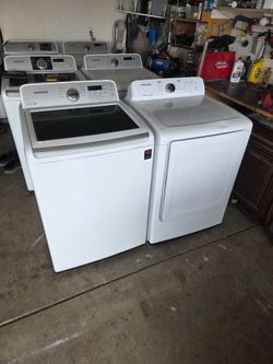 Samsung Washer And Electric Dryer Large Capacity